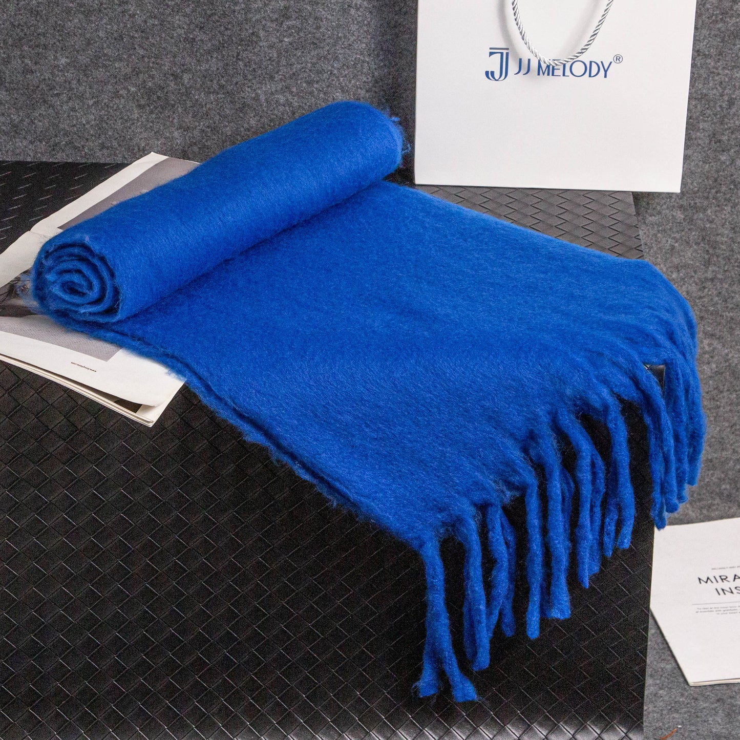 Yu Blue Female Winter High-grade Korean Scarfs