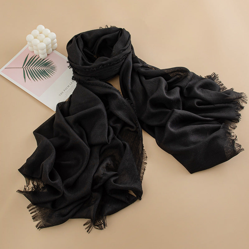 Women's Color Thin High-grade Long Air Conditioning Scarfs