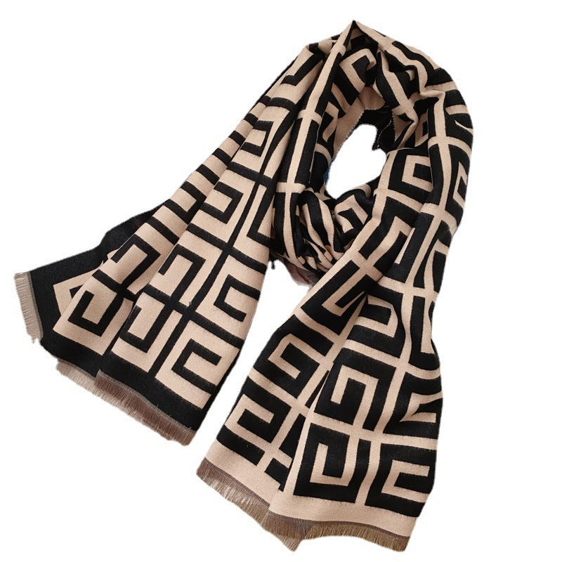 Women's Live Streaming On Artificial Cashmere Warm Scarfs