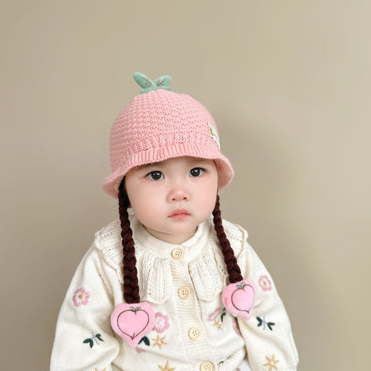 Wig Knitted Hat Travel Thermal Head Cover Kids' Headwear