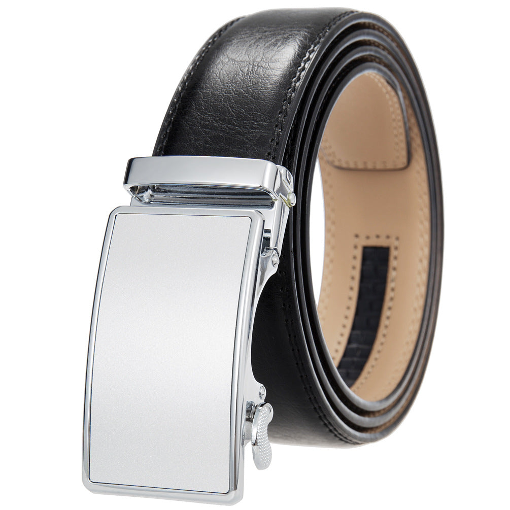 Men's Durable Versatile Automatic Buckle Cowhide Belts