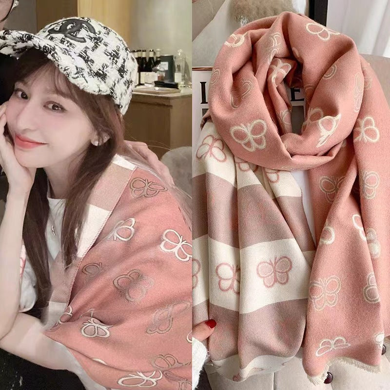 Women's Winter Fashionable Korean Thick Warm High-grade Scarfs