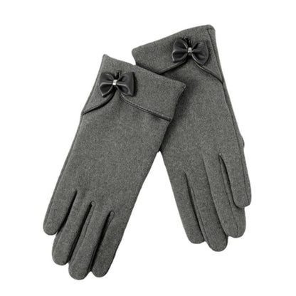 Women's Winter Driving Warm Fleece-lined Riding Windproof Touch Screen Gloves