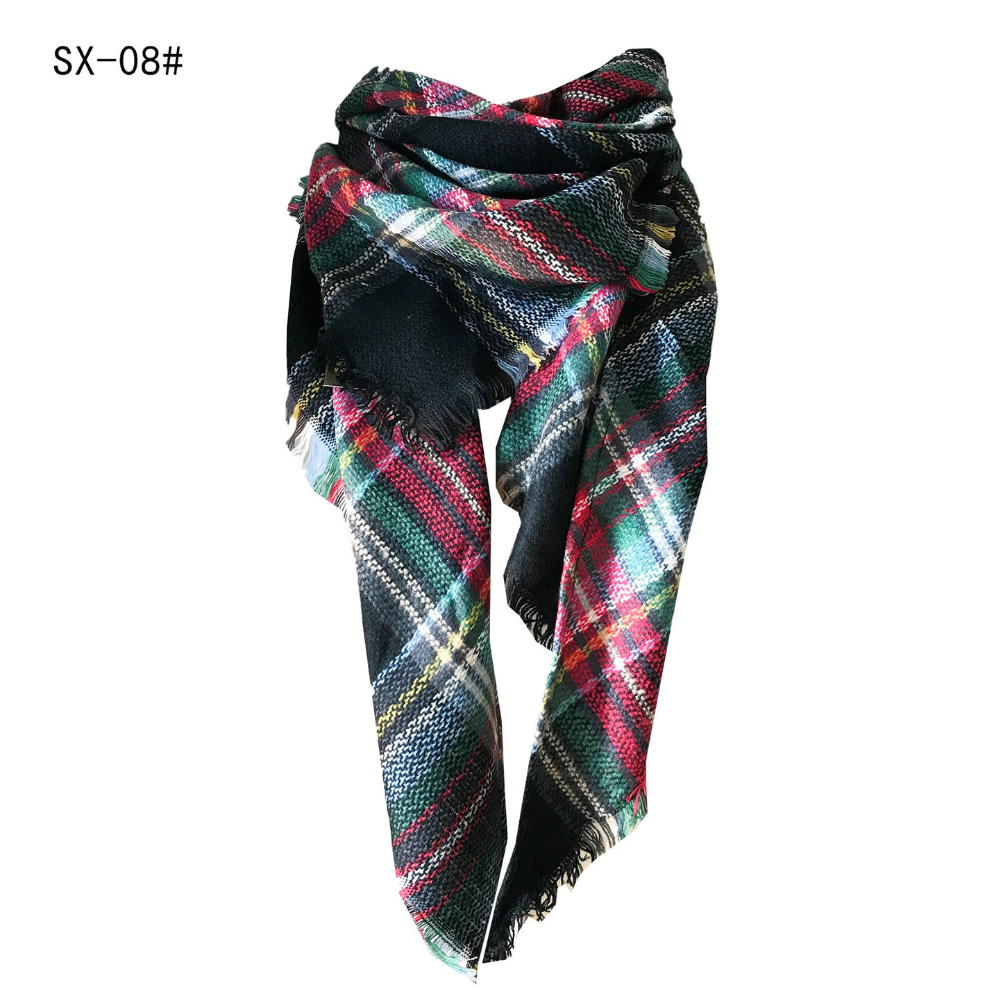 Women's Double-sided Square Triangular Binder Neck Warmer Scarfs