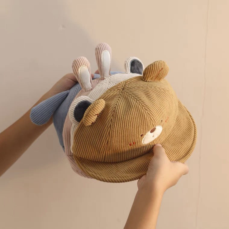 Cartoon Animal Semicircle Peaked Boys Casual Soft Brim Kids' Headwear