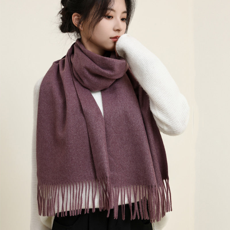 Women's Style Versatile Winter Thickened Business Wool Scarfs