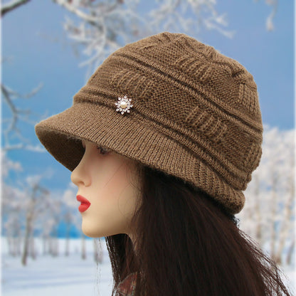 Women's Wild Fleece Lined Padded Warm Keeping Hats & Caps