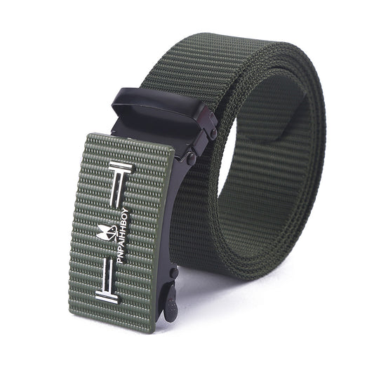 Men's Buckle Nylon Casual Sports Canvas Iron Belts