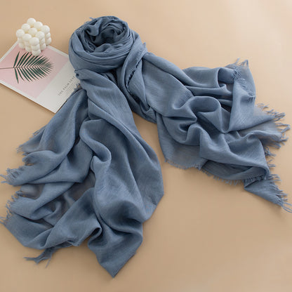 Women's Color Thin High-grade Long Air Conditioning Scarfs