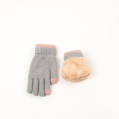 Women's Winter Warm Thickened Plus Veet Cotton Gloves