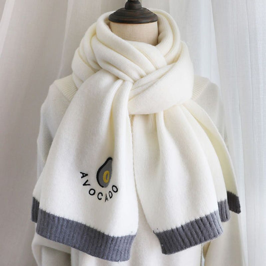 Long Section Keep Warm Pure Color Wool Scarfs