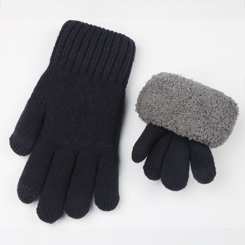 Lining Double Layer Fleece Lined Padded Gloves