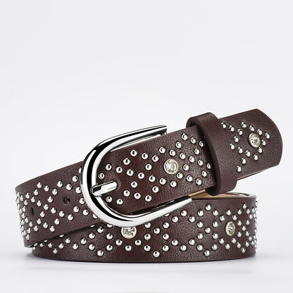 Women's & Men's Buckle Willow Punk High Sense Trendy Belts