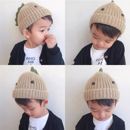 Hat Cute Super Dinosaur Woolen Boys Kids' Headwear