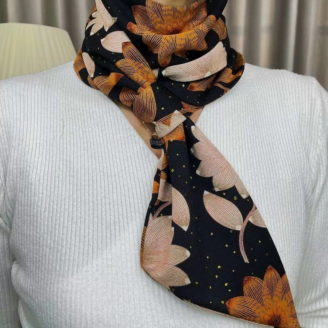 With Brooch Neck Protection Warm Ear Scarfs