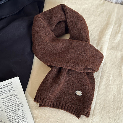 Standard Wool Solid Color Small Korean Scarfs