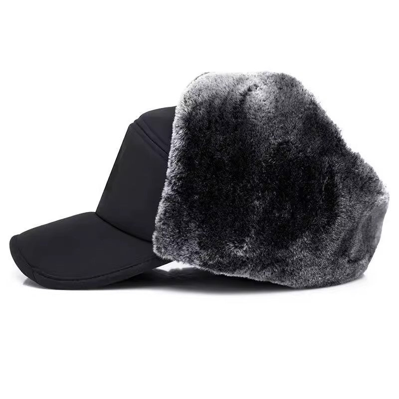 Men's Winter Hat Fleece Thickened Earflaps Warm Hats & Caps