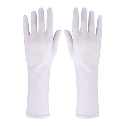 Women's Sun Protection Milk Silk Thin Embroidered Performance Wedding Gloves