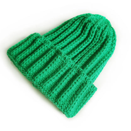 Stripe Knitted Hat Solid Color Woolen Kids' Headwear