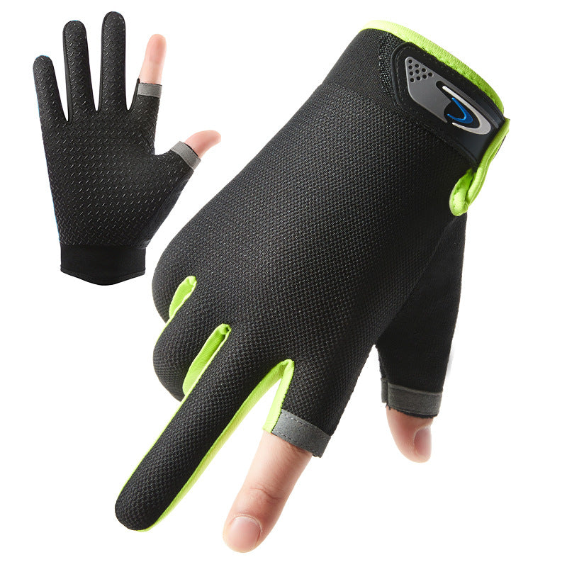 Men's Thin Breathable Cycling Half Finger Driving Gloves