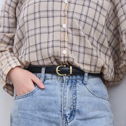 Women's Fashion Simple Jeans Decorative Style Korean Belts