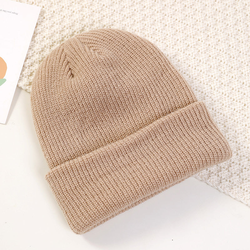 Women's Wool Hat Warm Pile Style Beanie Face Hats & Caps