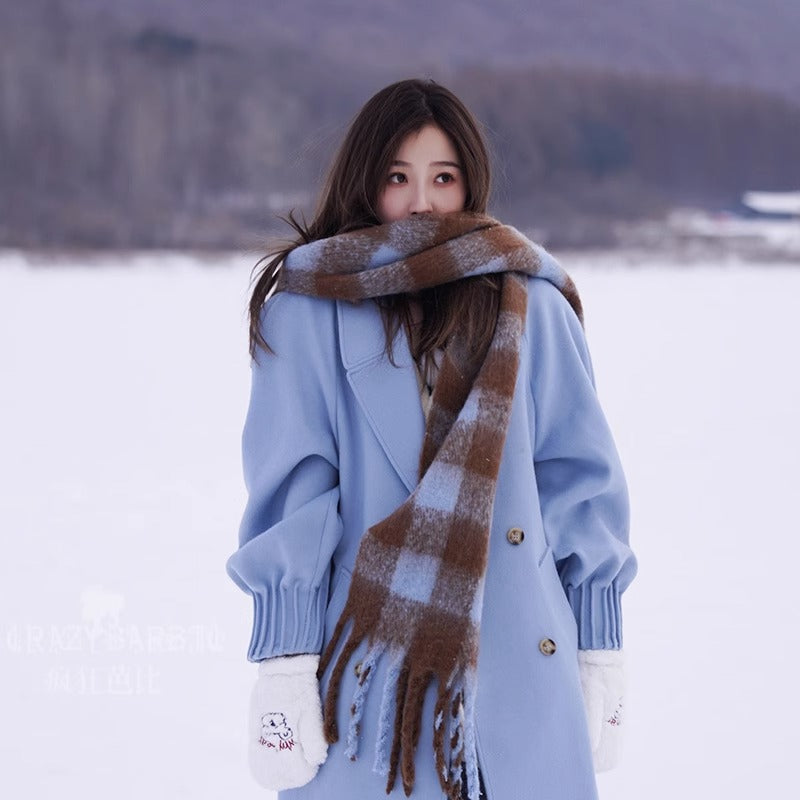 Women's & Men's Winter Warm Thickened Korean Style Shawl Scarfs