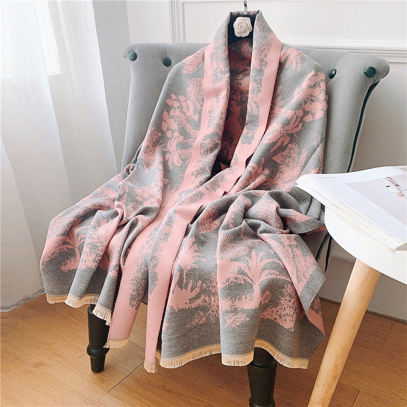 Women's Cashmere Shawl Elegant Fashion Zoo Pattern Scarfs