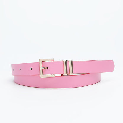 Women's Buckle Thin Simple Decoration Light Luxury Belts