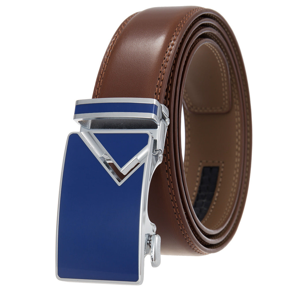 Men's Abrasive Buckle Leather Automatic Fashion Belts