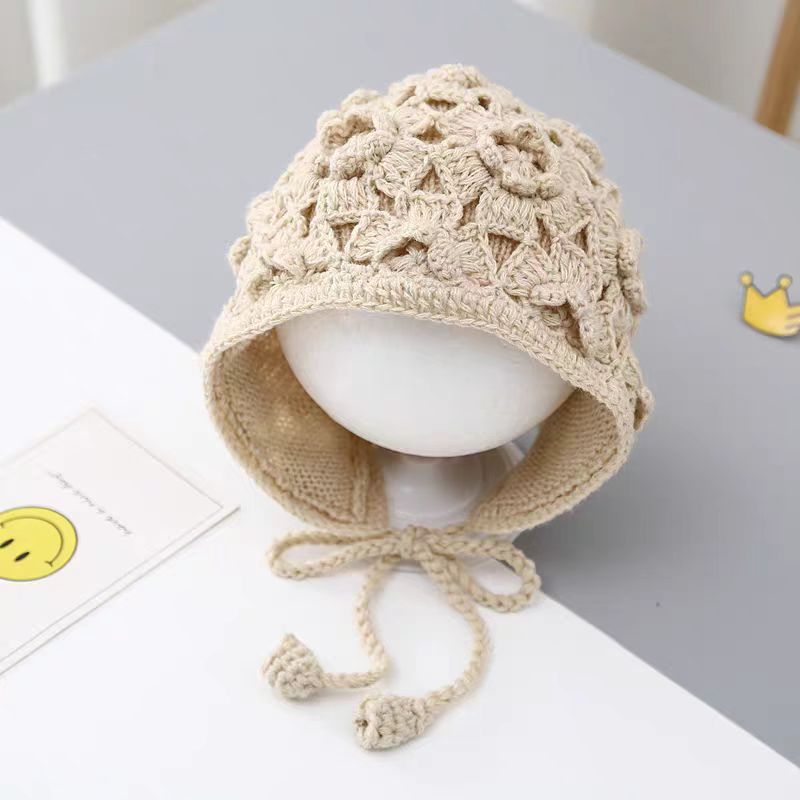 Children's Out Knitted Hat Handmade Crochet Princess Korean Woolen Kids' Headwear