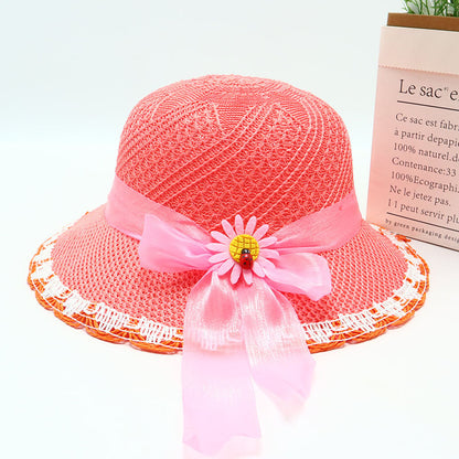 Children's Straw Summer Fisherman Boy Sun Protection The Kids' Headwear