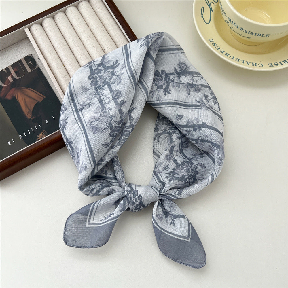 Women's Towel Soft Literary Decoration Silk Retro Scarfs