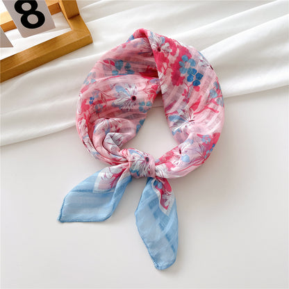 Women's Towel Silk Artistic Fashionable Elegant Hair Scarfs