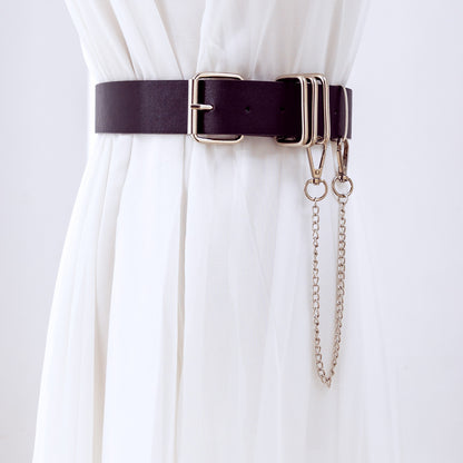 Decoration With Denim Skirt Thin Casual Belts