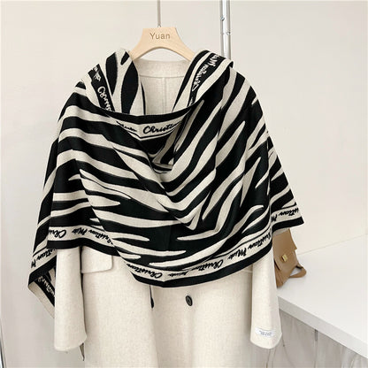 Women's Outer Match Neck Warmer Office Blanket Scarfs