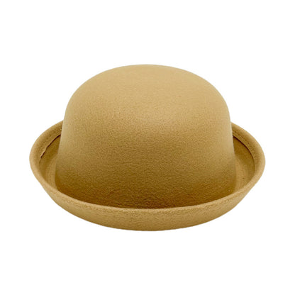 Woolen Billycock Male Imitation Cashmere Flanging Hat Female Trend Hats & Caps