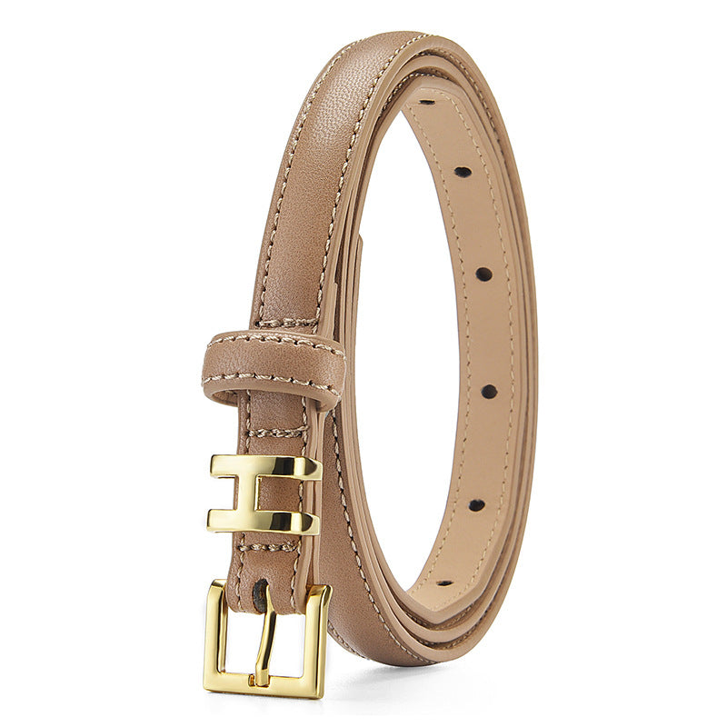 Women's Buckle Thin Decoration Korean Style Sweet Belts