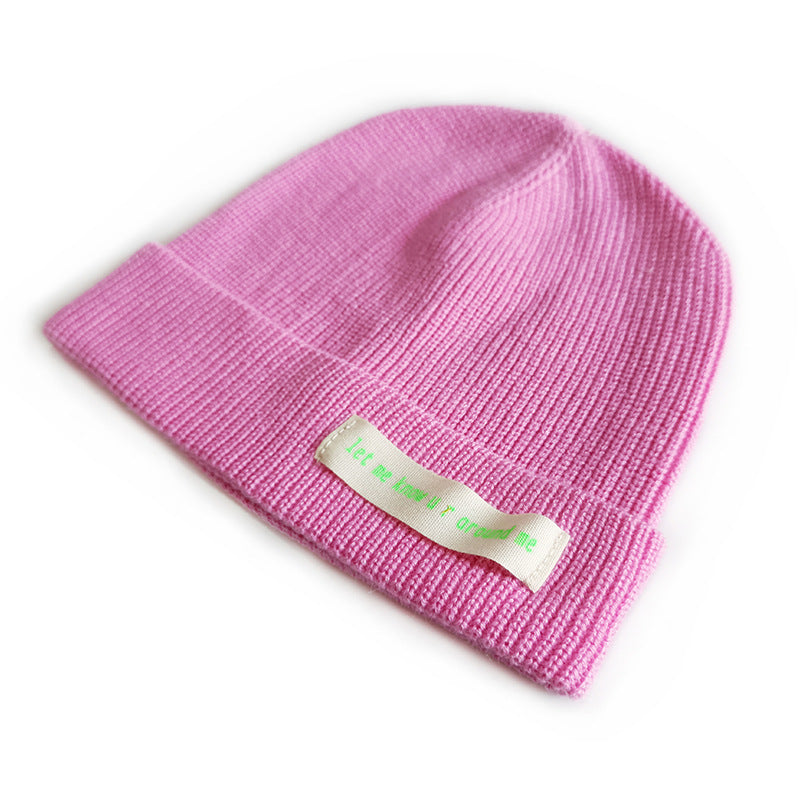 Children's Cat Brother Simplicity Knitted Hat With Logo Kids' Headwear