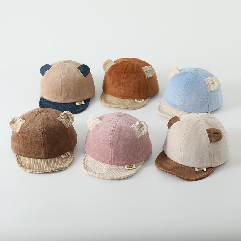 Cartoon Bear Hat Korean Style Spring Soft Kids' Headwear