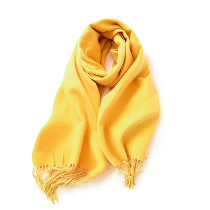 Women's Double-sided Solid Color Macaron Winter Fashion Scarfs