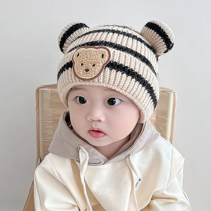 Thickening Warm Wool Boy Knitted Sleeve Kids' Headwear