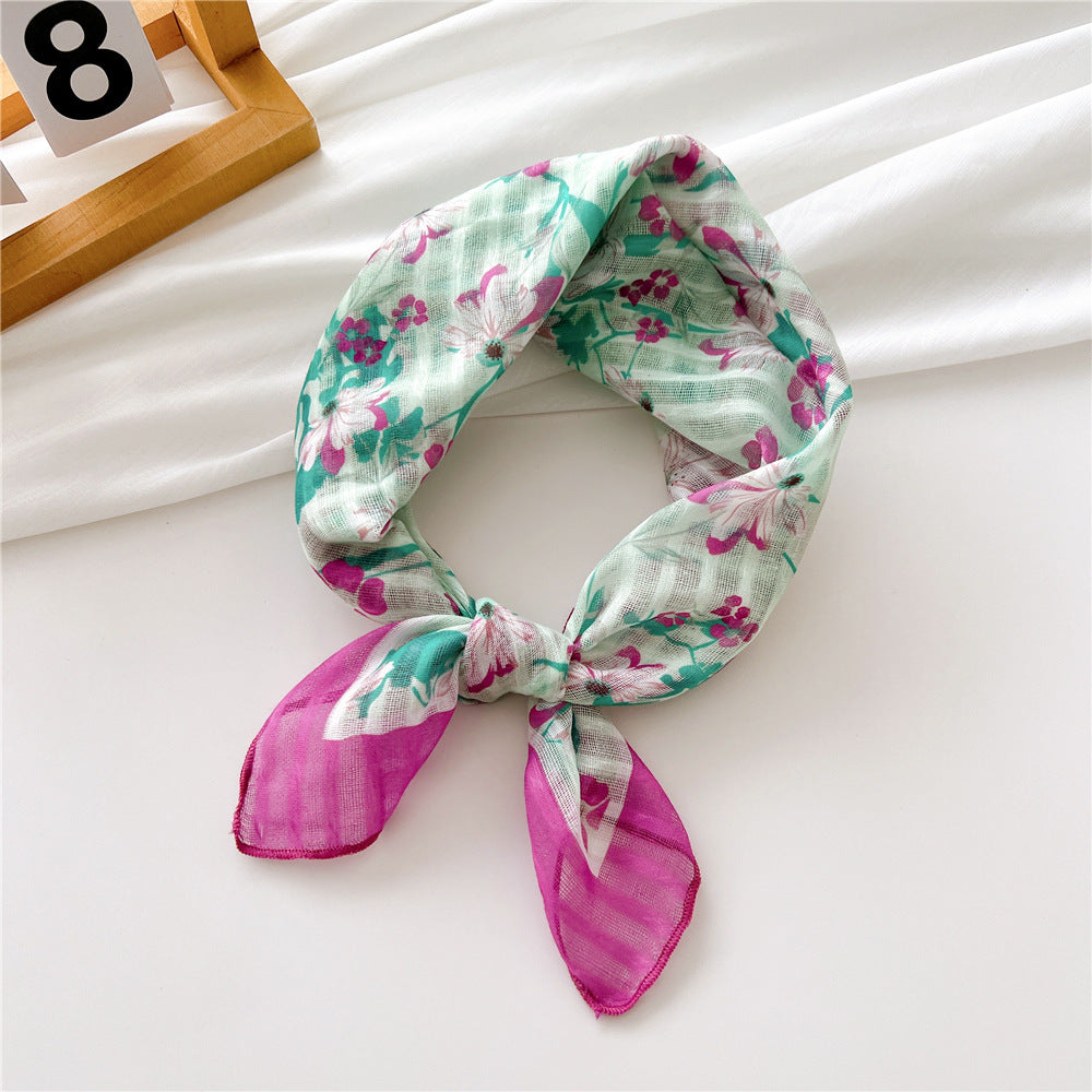 Women's Towel Silk Artistic Fashionable Elegant Hair Scarfs