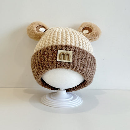 Hat Cute Boys Knitted Sleeve Infant Kids' Headwear