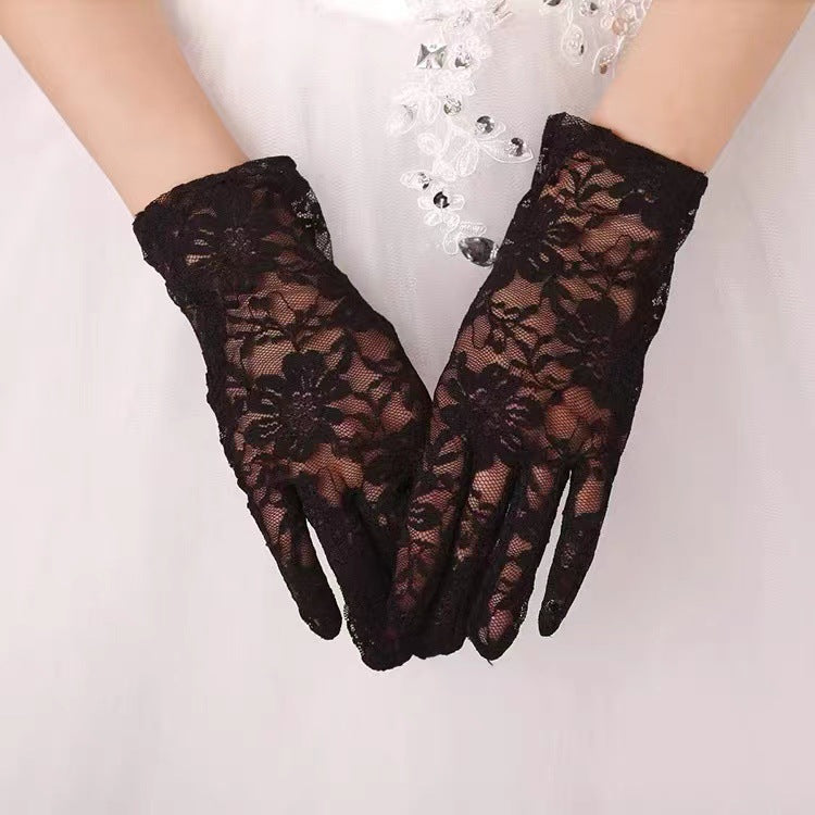 Women's Lace Thin Sexy Dance For Performance Gloves