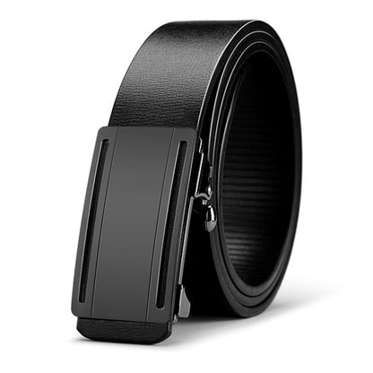 Men's Special Offer Automatic Buckle Imitation Leather Casual Business Medium Belts