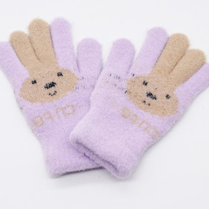 Women's Korean Minority Simple Solid Color Sweet Girly Gloves