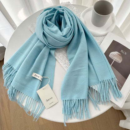 Women's Cashmere Texture Thickened Warm Korean Fashion Scarfs