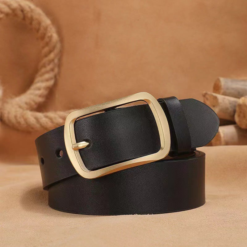 Men's Buckle Vintage Fashion Casual Real Cowhide Belts