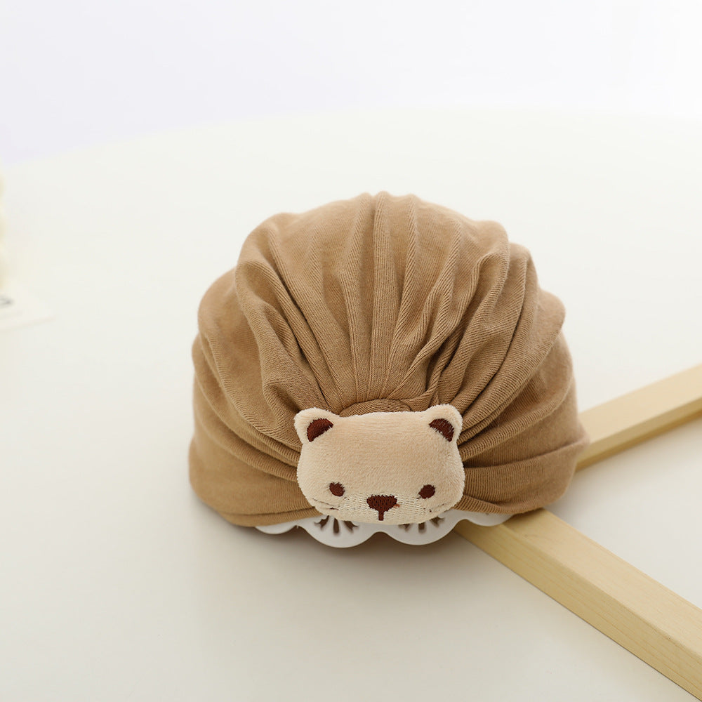 Cartoon Bear Hat Cat Head Indian Born Fetal Kids' Headwear